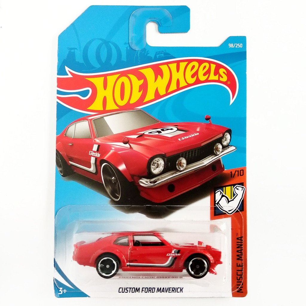 Hot Wheels Custom Ford Maverick Merah Muscle Mania Mobil Hotwheels