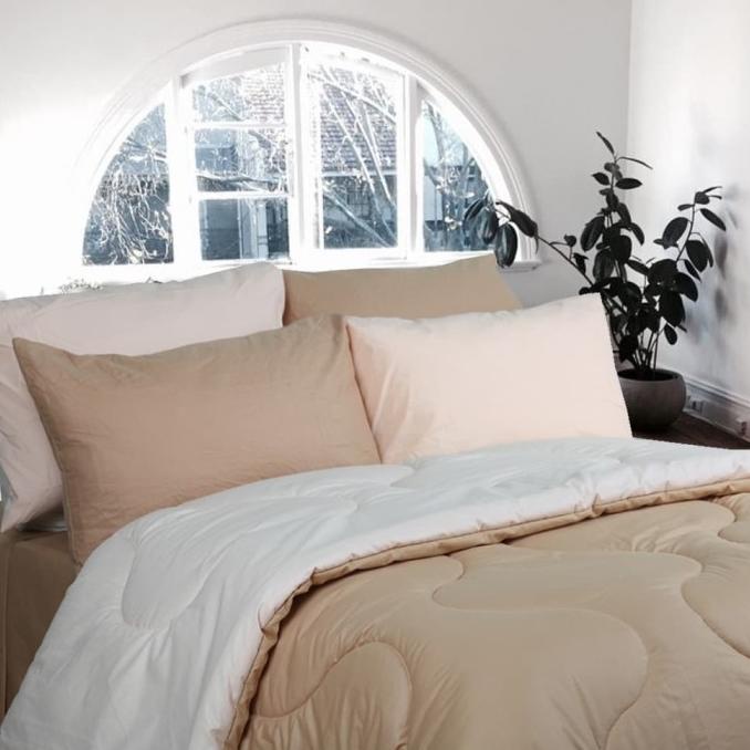 Sierra Sprei Polos Mocca x Cream Termurah