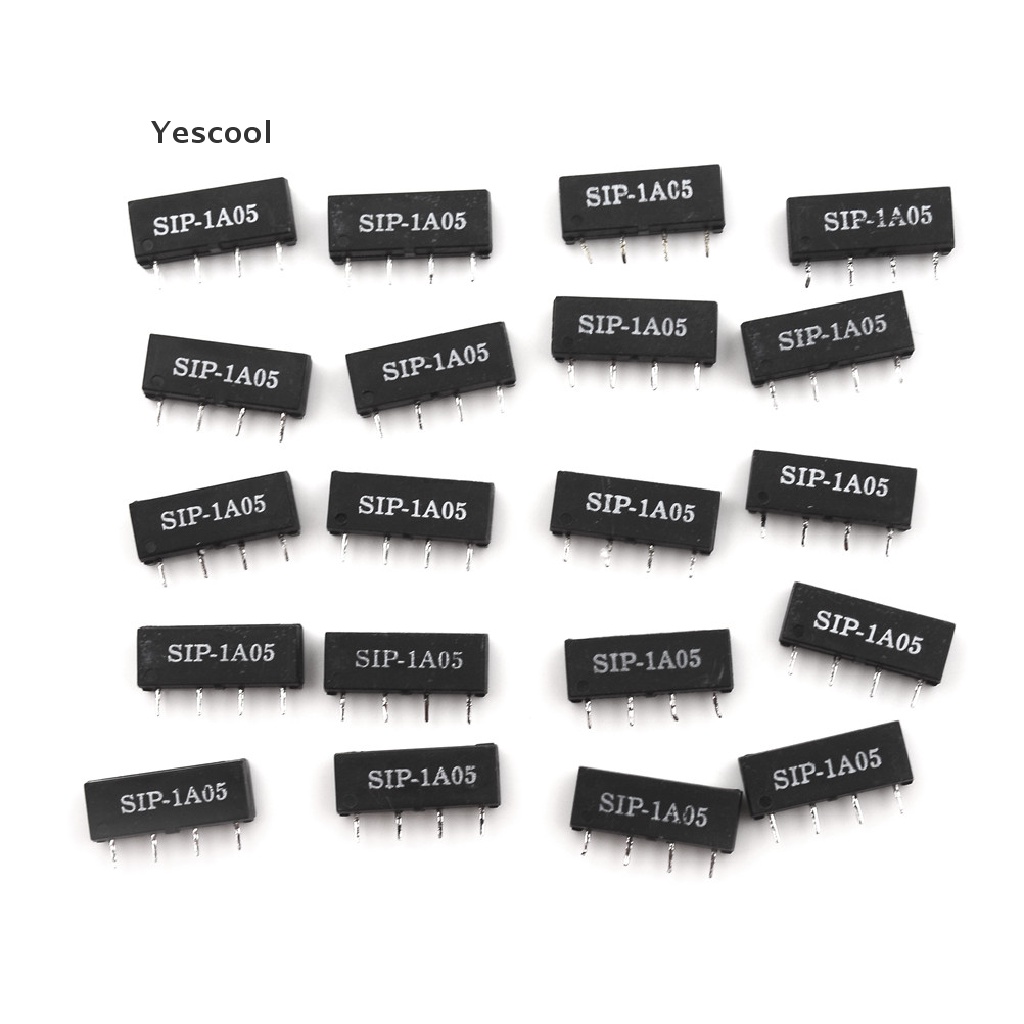 Yescool 20pcs Switch Relay 4PIN 5V SIP-1A05 Untuk PAN CHANG