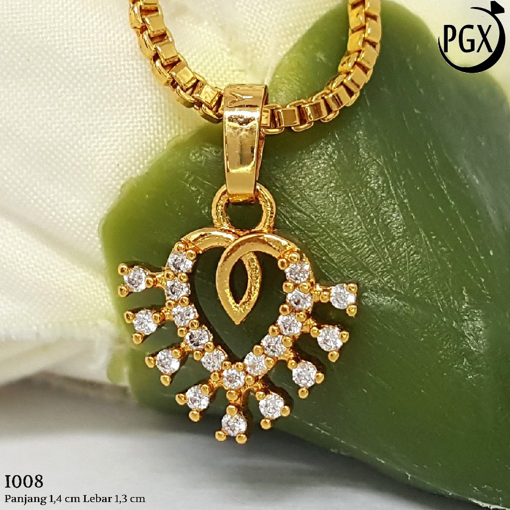 PGX Liontin Kalung Xuping Wanita Aksesoris Fashion Perhiasan Lapis Emas  - I008