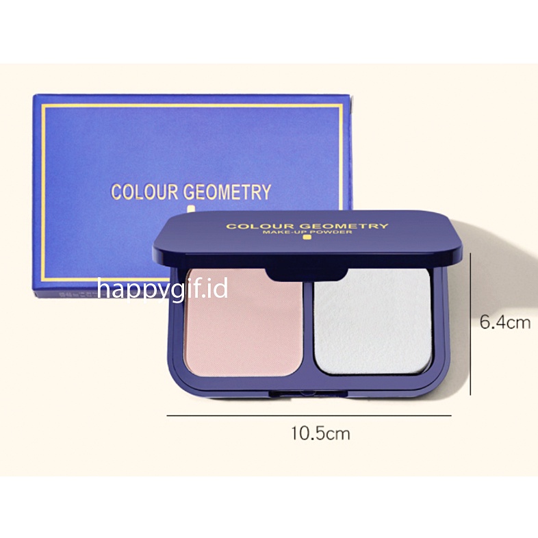 LAMEILA 2 in 1 Bedak Colour Geometry Make Up Powder Cake LA169 5111