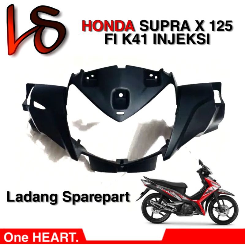 batok kepala depan supra x 125 FI injeksi K41 hitam doff black matte original