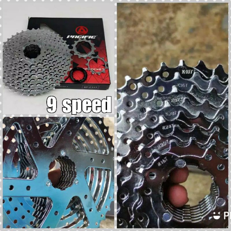 pacific Sprocket Cassette 8/9 speed