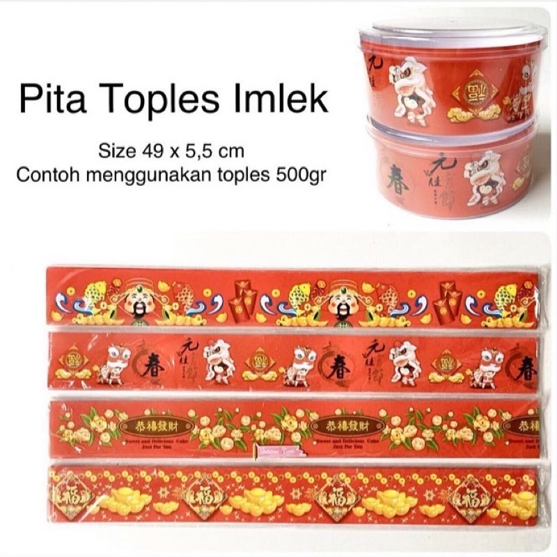

Pita toples imlek cny hampers box kue kering cookies packaging