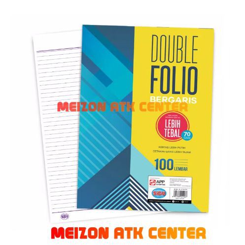 

Jual Sinar Dunia Kertas Double Folio Bergaris 100 Lbr Sidu / 32 x 42 cm terbaik