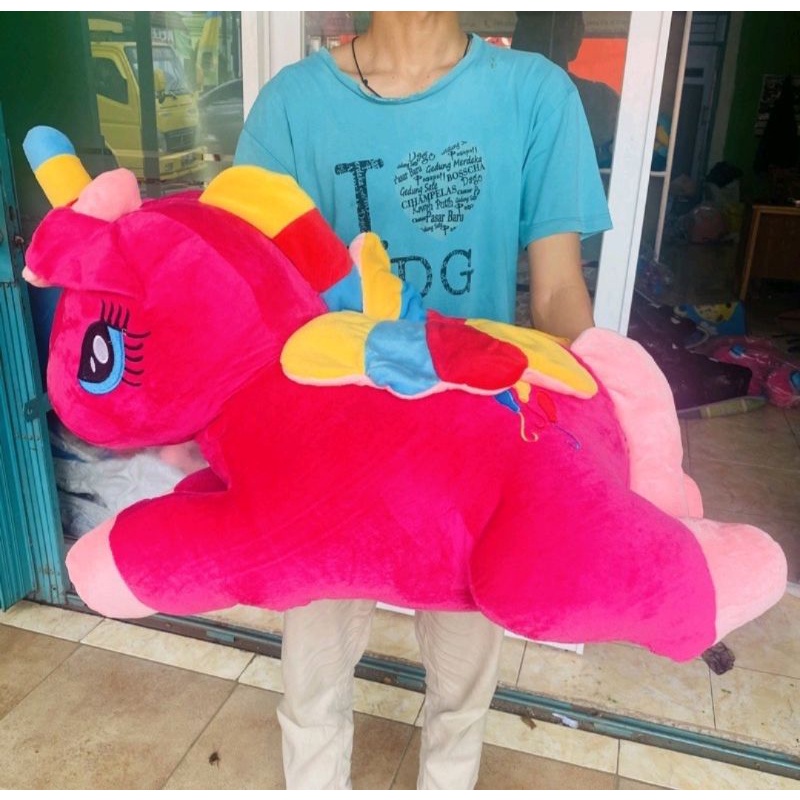 Boneka Unicorn Kuda Poni / Little Pony Jumbo SNI murah halus dan super lembut