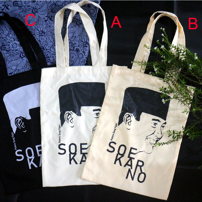 TOTE BAG TAS WANITA MOTIF SOEKARNO