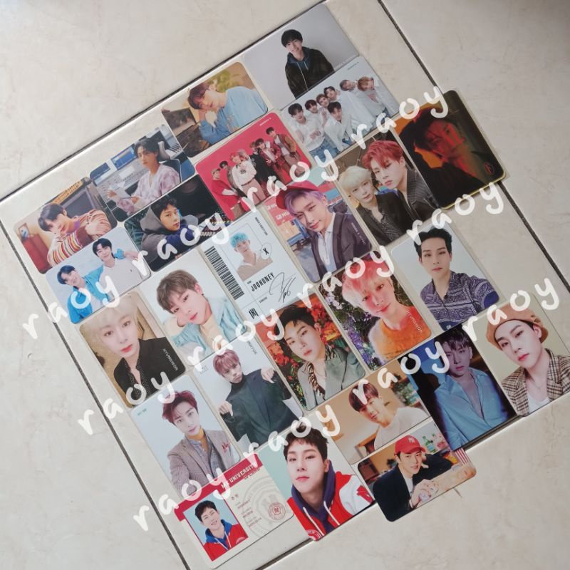 PHOTOCARD MONSTA X OFFICIAL WONHO MINHYUK JOOHEON HYUNGWON