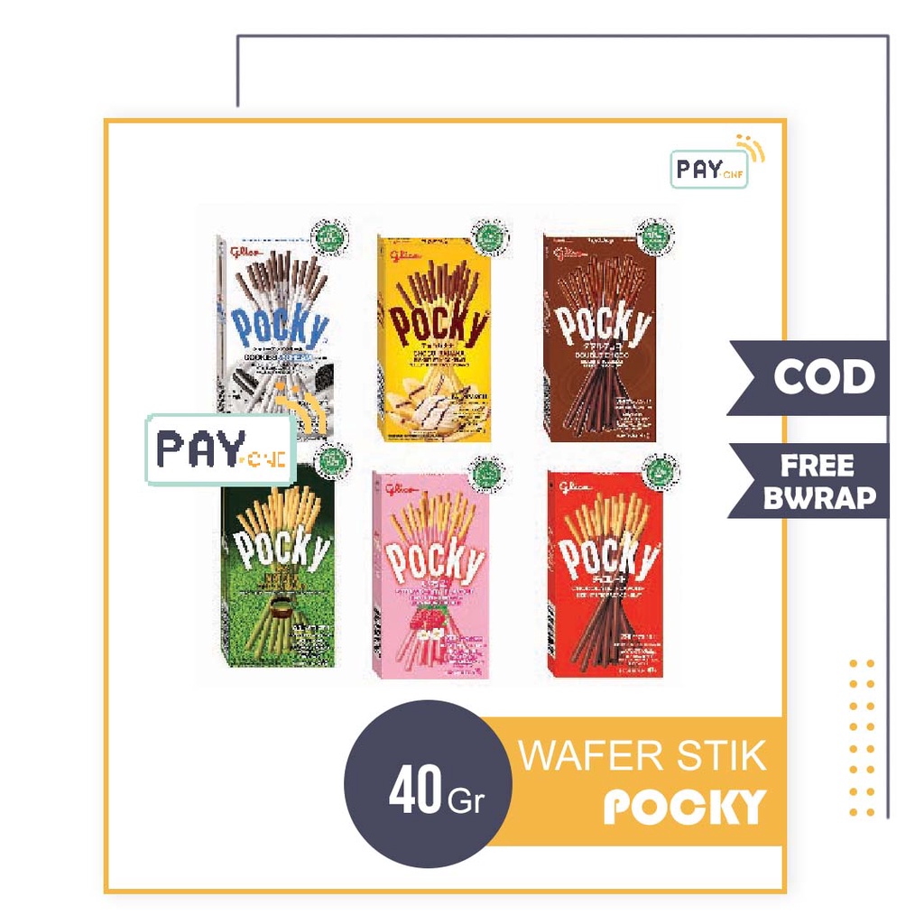 

Pocky Glico Stick Stik Cokelat Oreo Pisang Strawberry