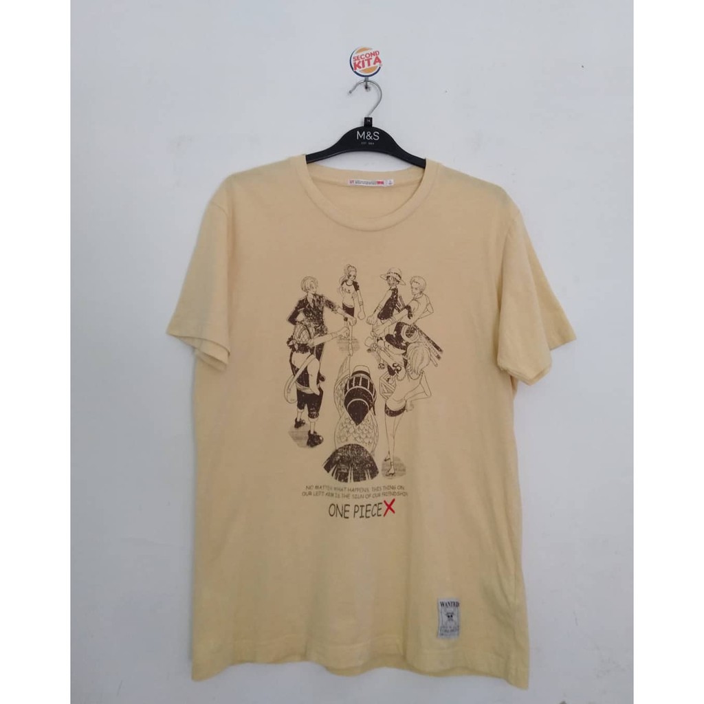 T-Shirt Uniqlo X One Piece Pria Second