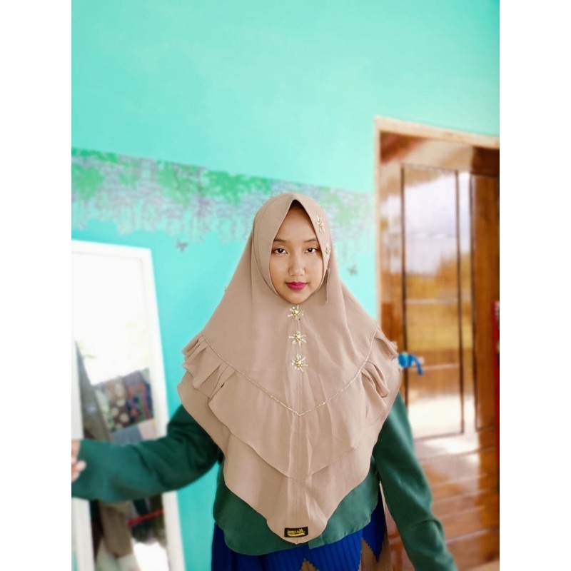 SYAR'I MAZDA 2 LAYER/ hijab syar'i premium / hijab syar'i sifon premium/ hijab syar'i murah
