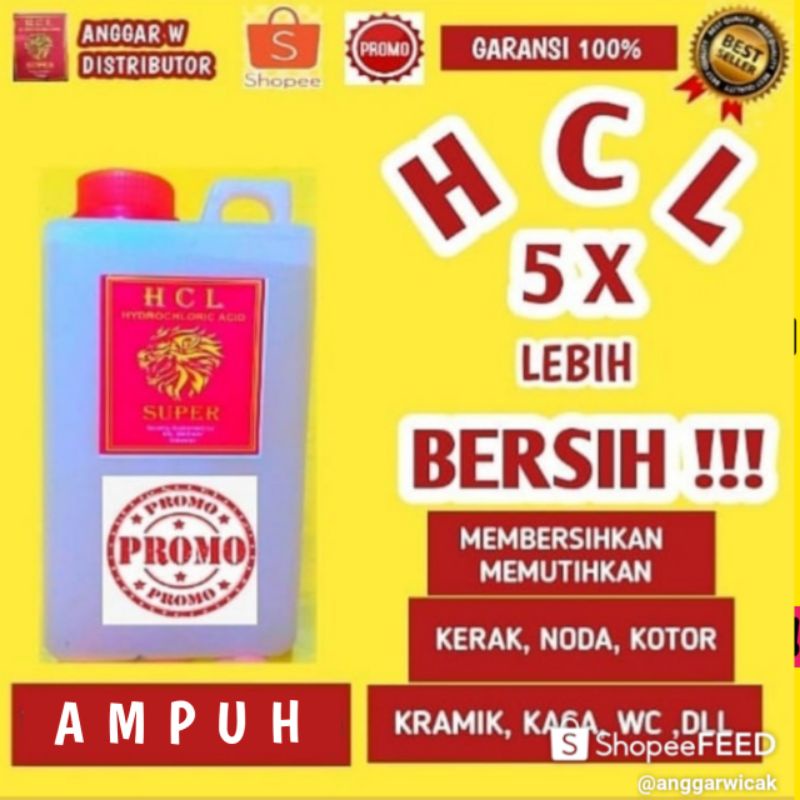 HCL PEMBERSIH KERAMIK, LANTAI , KAMAR MANDI, KERAK DAN PORSELEN KACA