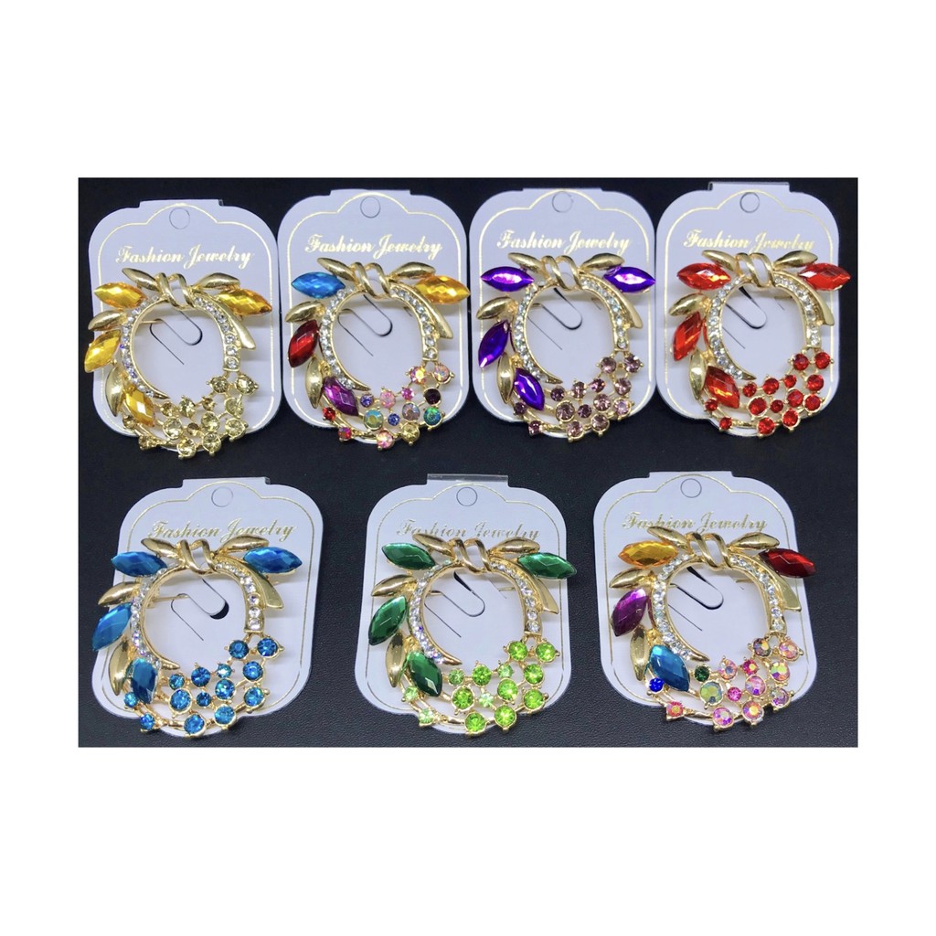 Bros dada / Bros bahu / Bros formal / Bros impor / Bros cardigan / Aksesoris baju / Bros kristal