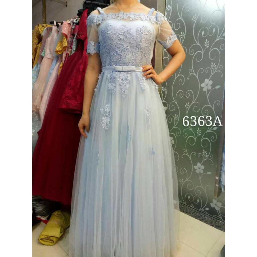 Longdress party dress Gaun pesta Baju pesta korea Gaun Malam HOT PROMO