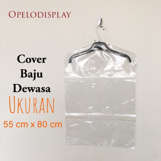 MIKA PLASTIK 55 x 80 PELINDUNG / COVER BAJU DEWASA (PER 12 PCS)