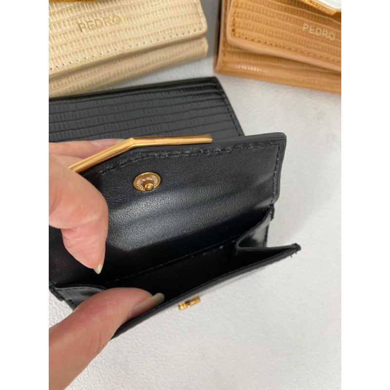 PDRO Lizard-Effect Leather Wallet