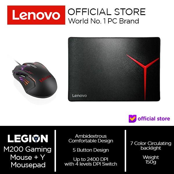 Jual Mouse Lenovo Legion M200 Gaming Mouse + Y Mousepad Shopee