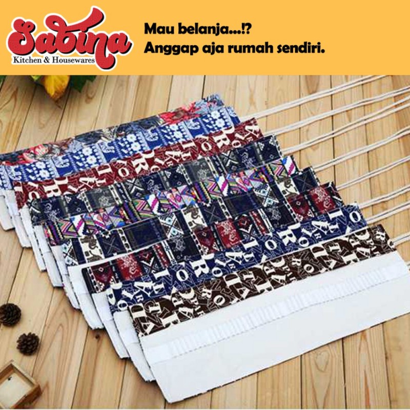 Marco Bohemian Tas Pensil Gulung Canvas 48 Slot 20 x 56CM