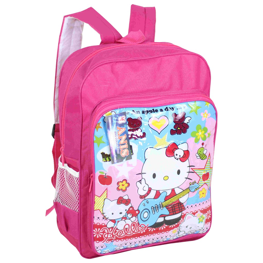 Tas Sekolah Perempuan Cewek Hello Kitty Ransel Gendong Anak Cewe TK SD Gambar Kartun Murah Meriah