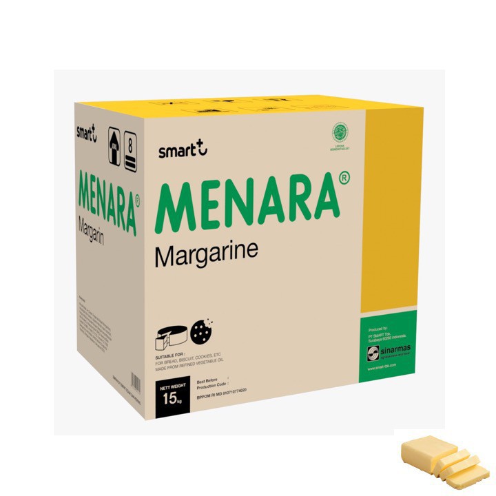 

Menara Margarine Cream 15kg dus / Margarin Menara Dus / Mentega Kuning 15kg Menara