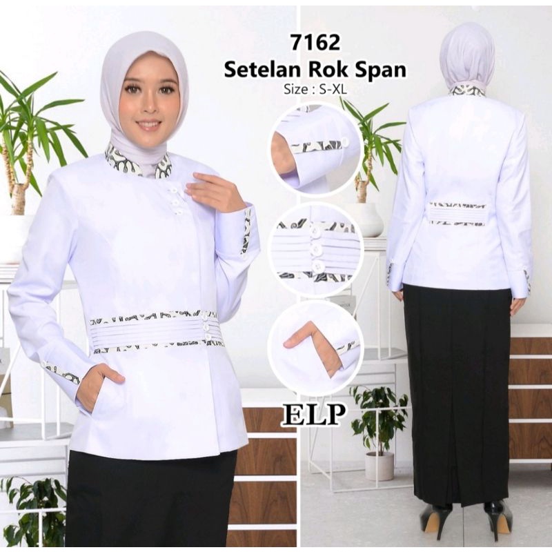 Seragam Dinas Hitam Putih Seragam Dinas Putih lis batik Setelan Rok A Baju dinas Putih Wanita Baju PNS Seragam Putih PNS Baju Dinas Putih Wanita Baju Dinas Putih Pemda Wanita Baju dinas Perawat Seragam PNS Pemda Baju Dinas Setelan rok sp