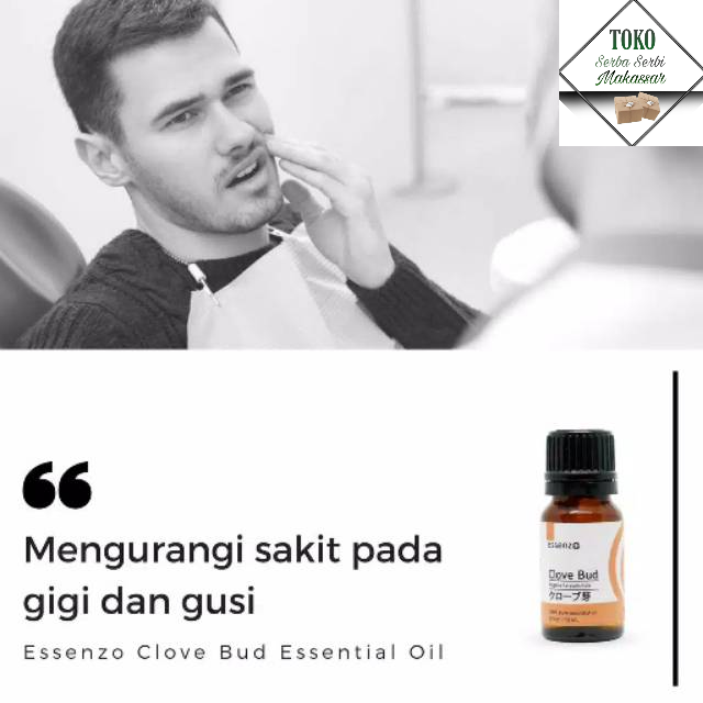 TSSM Essenzo Clove Bud Essential Oil ( Mengurangi Sakit Gigi Dan Gusi  ) MAKASSAR