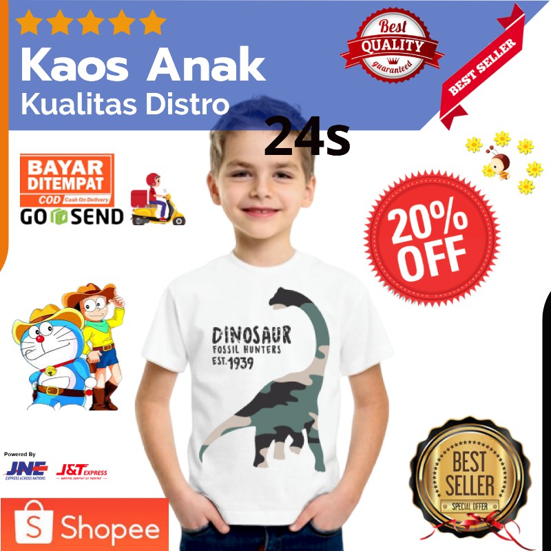 Kaos Anak Dinosaurus / Baju Dino / Baju Dinosaurus / Baju Anak Laki Laki / Kaos Anak Anak Laki Laki