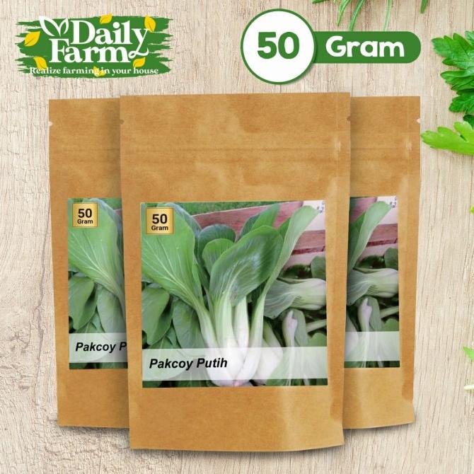 Benih Sayur Pakcoy Putih - Sawi Sendok Putih ( 50 Gram )