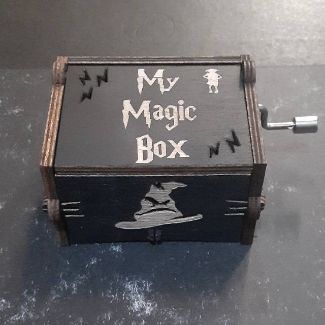 Kotak Musik Karakter Harry Potter Hitam Motif Baru Music Box