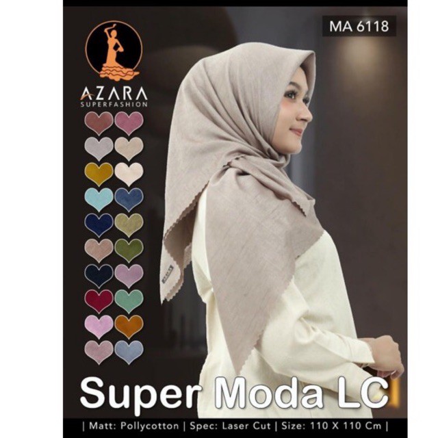 SEGIEMPAT VOAL WAFFLE YAMASAHI LC AZARA / HIJAB JILBAB SQUARE SUPER MODA LC