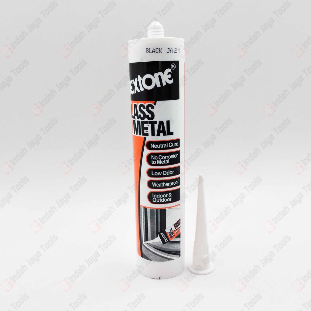 DEXTONE GLASS METAL Silicone Sealant Lem Kaca Silikon Black Clear White  NON ASAM NEUTRAL