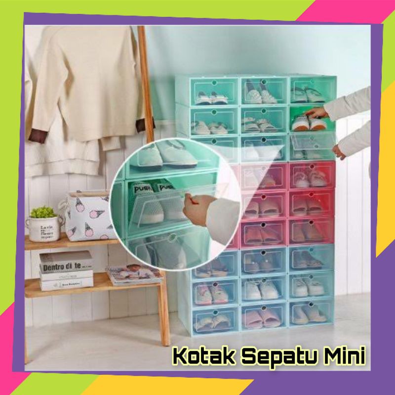 Kotak Sepatu Lipat Mini Tempat Penyimpanan Serbaguna Grosir Rak Sepatu Kekinian Murah Terlengkap Sip