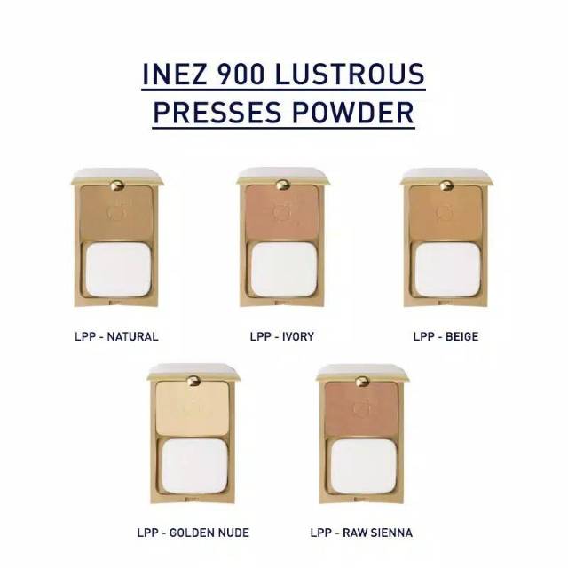 LUSTROUS PRESSES POWDER INEZ ORIGINAL / BEDAK INEZ GLOWING / GOLDEN NUDE BEST SELLER