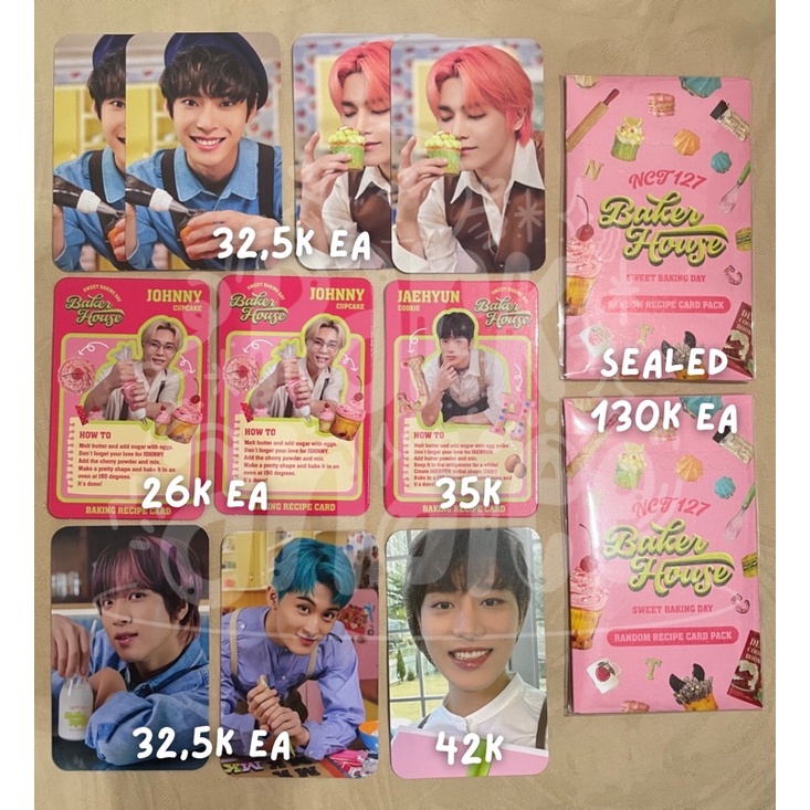PHOTOCARD PC NCT 127 BAKER HOUSE SELCA CONCEPT doyoung taeyong johnny jaehyun haechan mark taeil