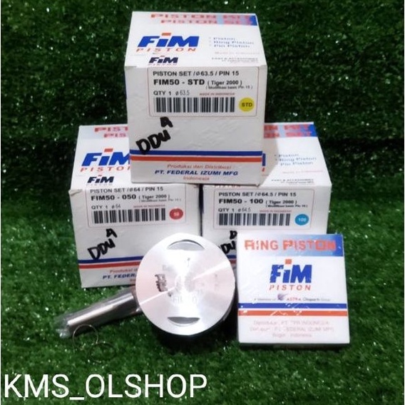 Piston kit Fim 50 Tiger pin 15