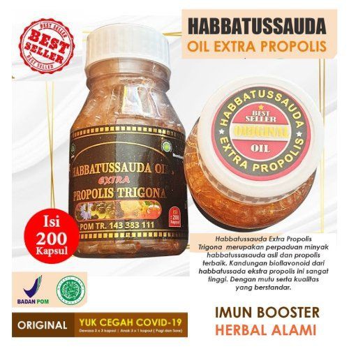 HABBATUSSAUDA EXTRA PROPOLIS MADU PENINGKAT IMUNITAS 200 KAPSUL  127101