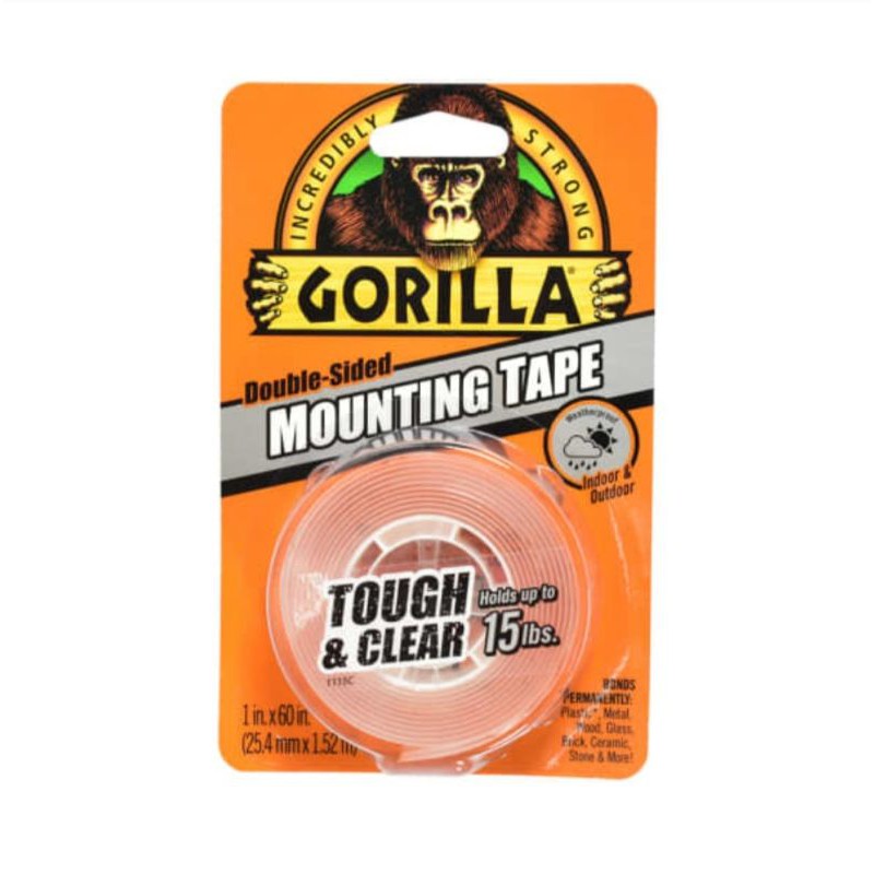 

Gorilla Double Tape Tough & Clear 2.5 Cm