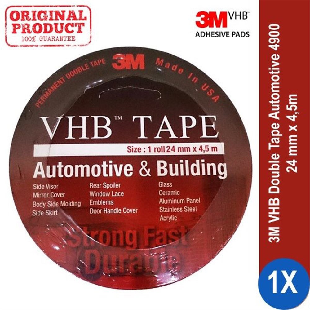 

Unik 3M VHB Double Tape ORIGINAL 24mm X 4,5mtr Berkualitas