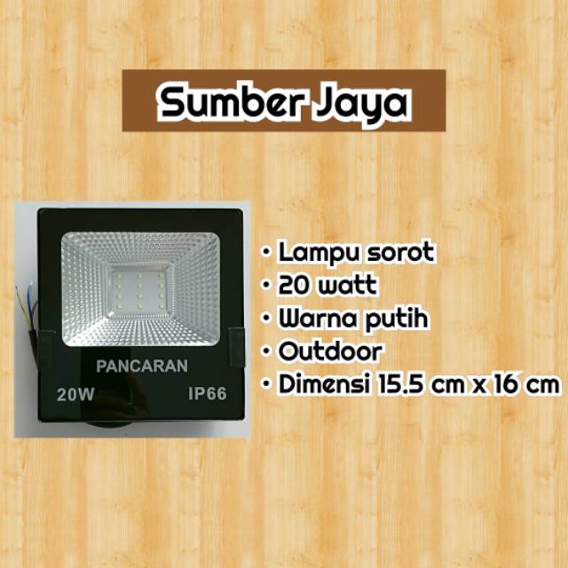 Lampu Sorot Lampu Tembak LED 20W