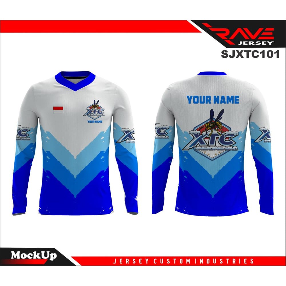 Download Jersey Xtc Custom Jersey Full Printing Xtc Lengan Panjang Custom Shopee Indonesia Free Mockups