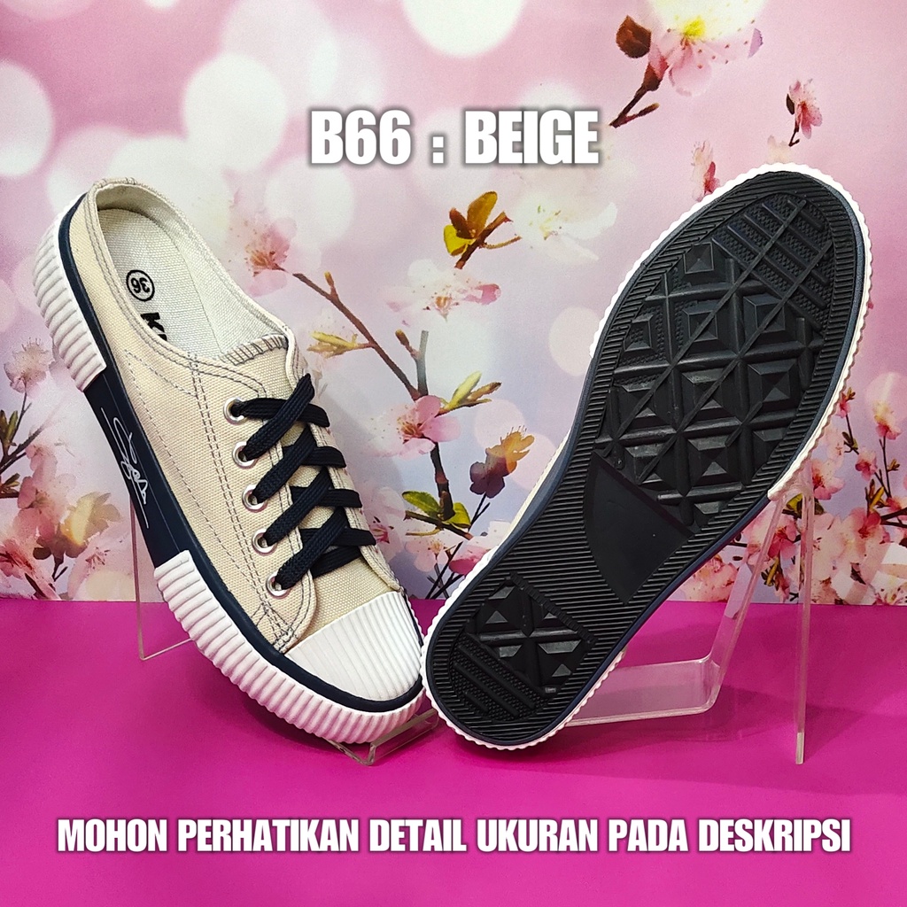 Sepatu Kasual Wanita B66 Sneakers Korea Kekinian SPTSW