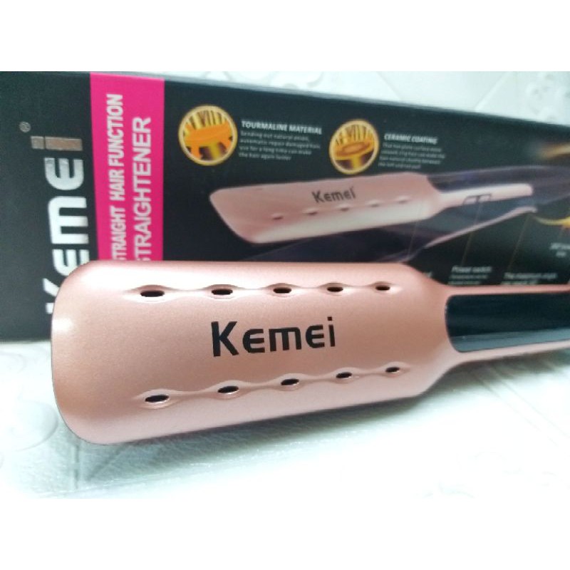 KEMEI PLAT LEBAR CATOK RAMBUT SALON SUHU LED DIGITAL