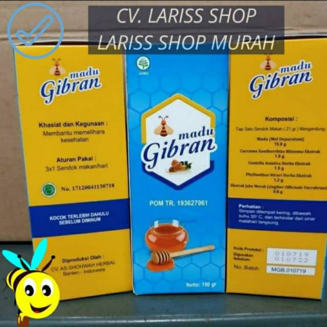 MADU GIBRAN HI BRAIN ORIGINAL MADU ANAK GIBRAN UNTUK OTAK ANAK ANAK