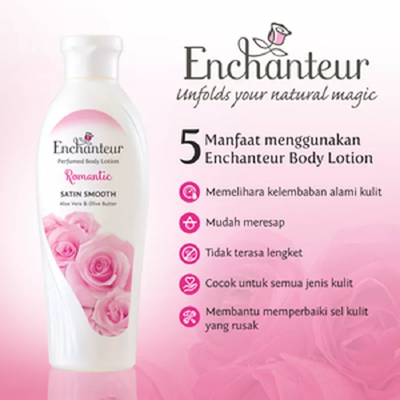 Enchanteur Satin Smooth Perfumed Body Lotion 100 ml | 200 ml