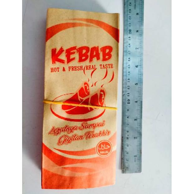 

[PRODUK 6ZIEP] Bungkus Kebab coklat mini isi 50 pcs VCJ