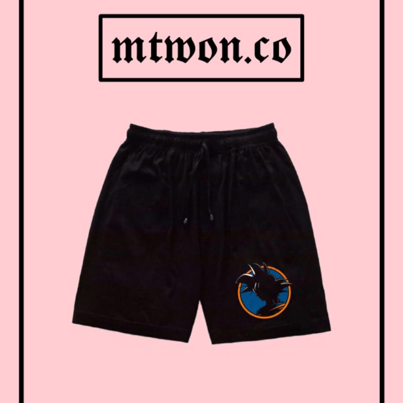 CELANA PENDEK CARTOON DRAGON BALL KARTUN ANAK BOXER HITAM MOTIF SHORTPANTS DISTRO PRIA WANITA DEWASA