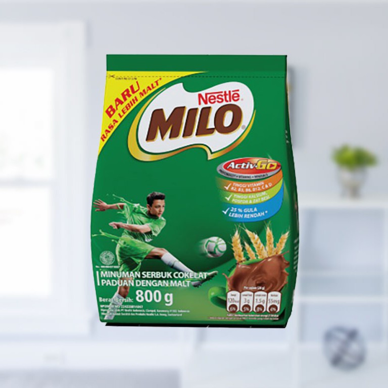 

[GTStore] NESTLÉ MILO ACTIV-GO Minuman Serbuk Cokelat Pouch 800g
