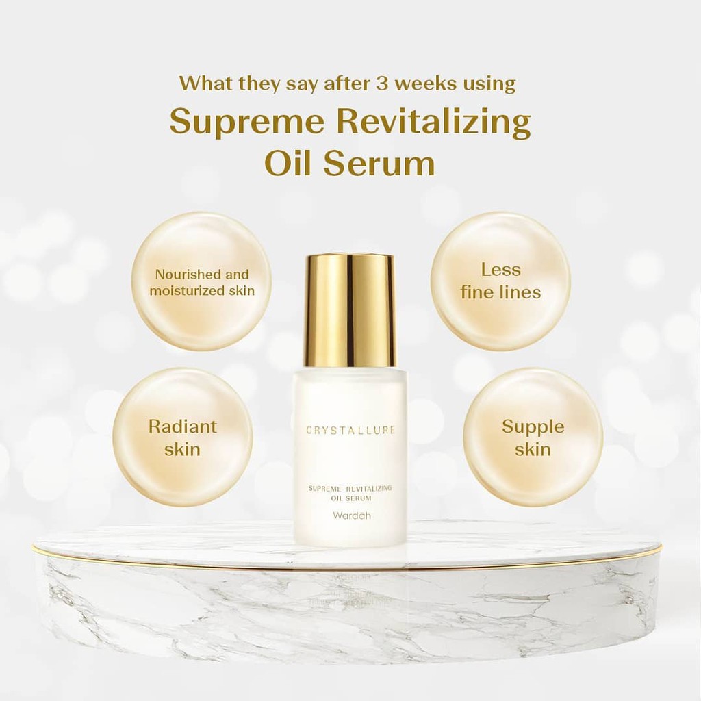 WARDAH Crystallure Supreme Revitalizing Oil Serum 30mL