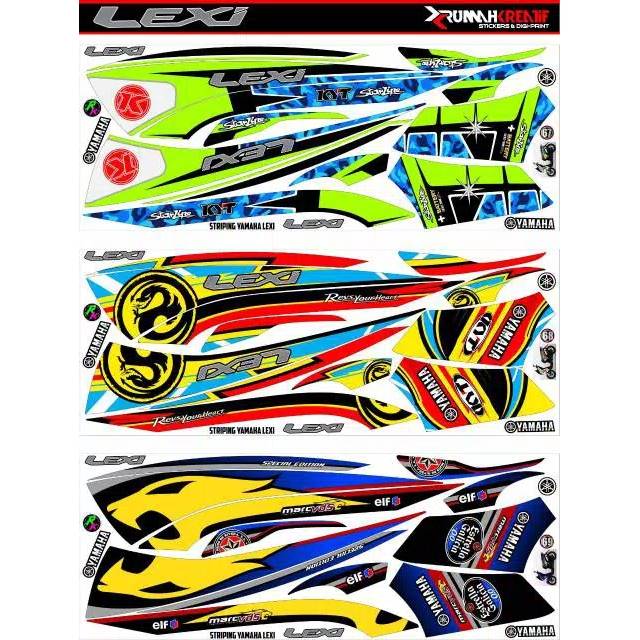 Sticker / Striping Variasi Motor Yamaha Lexi 125 #005