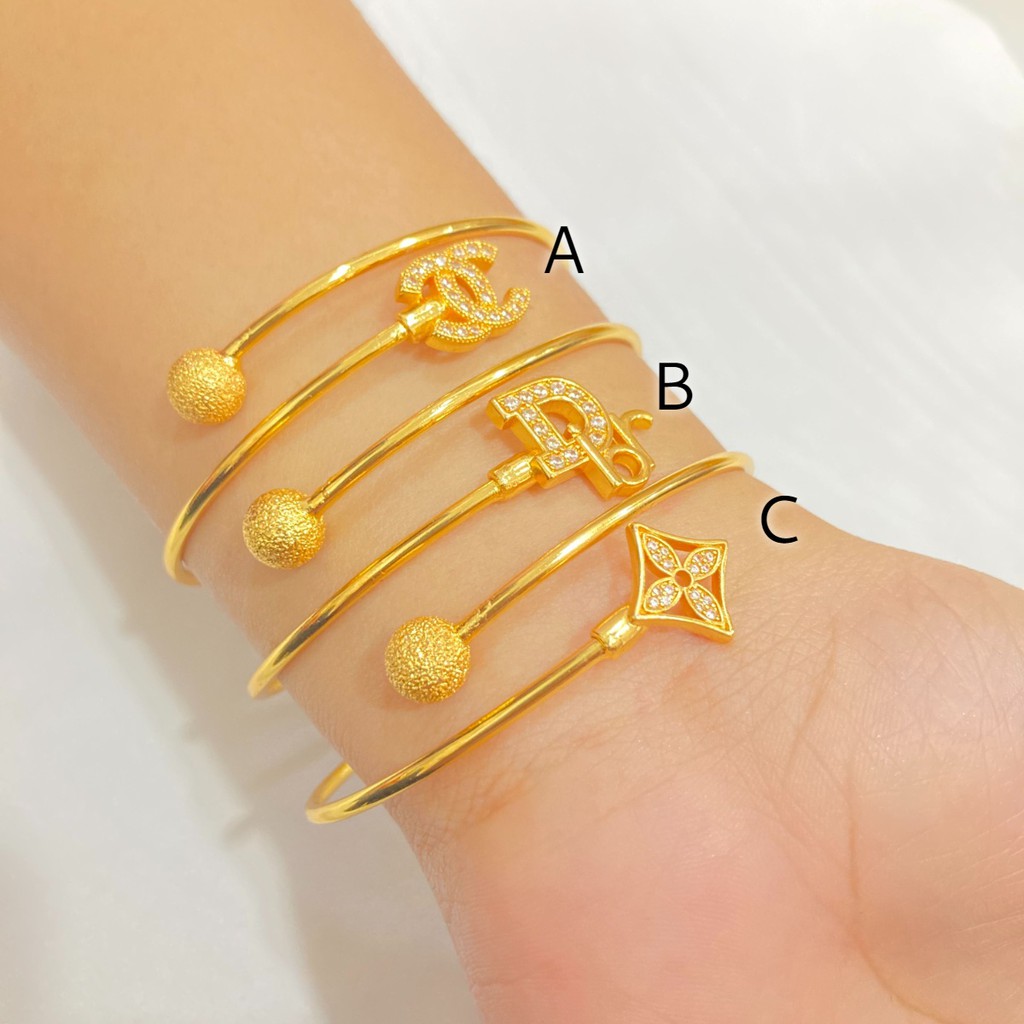 Gelang Bangle Wanita Lapis Emas Macam Model Aksesoris Perhiasan Xuping / Wanita Dewasa